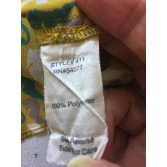 Cabi Womens Tank Top Sz Small Sea Horses Greens Pleated Neck Spaghetti Straps - Picture 9 of 10